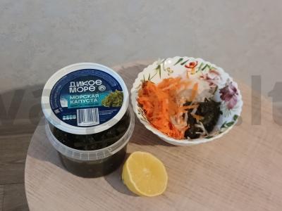 Vitaminų salotas iš jūros dumblių, morkų ir daikono Žingsnis 3