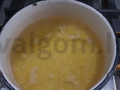 Pšenių košė su kokosų pienu Žingsnis 2