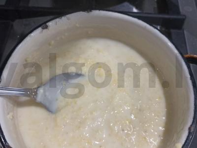 Pšenių košė su kokosų pienu Žingsnis 6