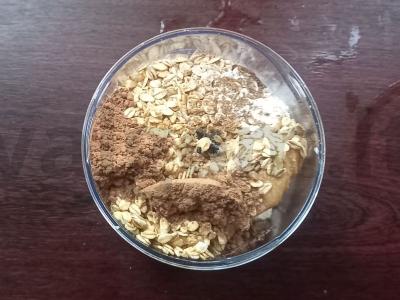 Raisinų pyragas be cukraus ir miltų Žingsnis 1