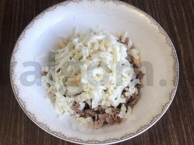 Užkandis „Patingėjusi mimosa“ Žingsnis 2