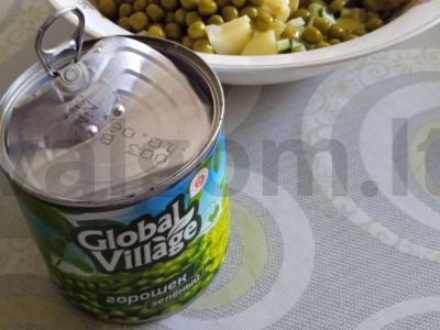 Olivje salotas su dešra ir žolelėmis Žingsnis 3