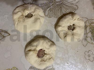 Purūs ir sultingi belyaši iš jautienos faršo Žingsnis 6