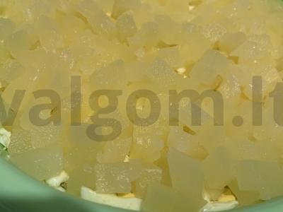 Salotas „Kapriz“ su ananasais pagrindine nuotrauka