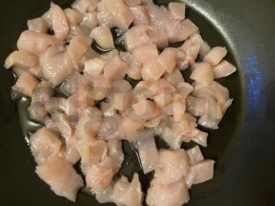 Makaronai „Gideonas“ su vištienos filė ir pievagrybiais Žingsnis 2