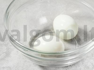 Salotas su medžiotojų dešrelėmis Žingsnis 2