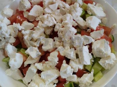 Švelnus salotas su feta sūriu Žingsnis 3