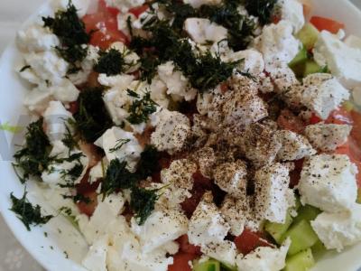 Švelnus salotas su feta sūriu Žingsnis 6