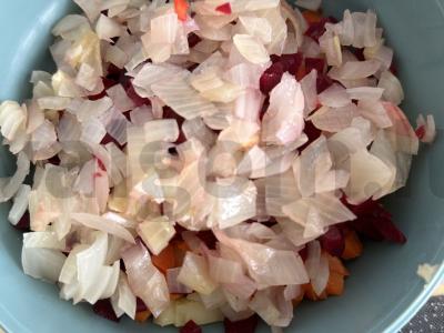 Vinegretas su daržovėmis alyvuogių aliejuje Žingsnis 5