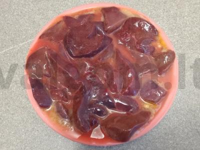 Kiaulienos kepenys su krakmolu ir prieskoniais Žingsnis 3