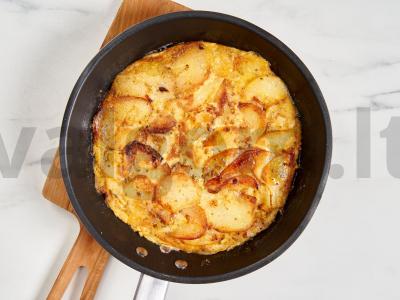 Ispaniška tortilija pagal klasikinį receptą Žingsnis 12