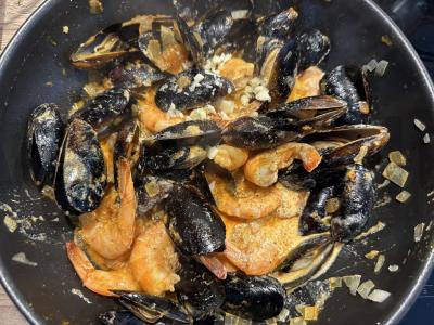 Midijos su krevetėmis Tom Yum padaže Žingsnis 3