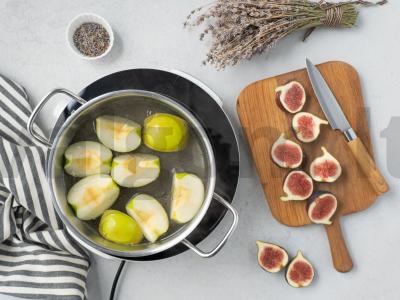 Figų kompotas su levandomis Žingsnis 3