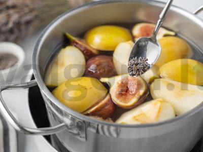 Figų kompotas su levandomis Žingsnis 4