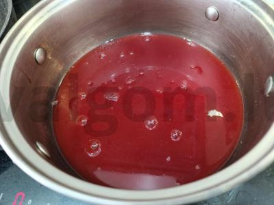 Raudonųjų serbentų ir aviečių kisielius Žingsnis 6