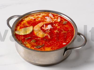 Sultingas Tom Yum su jūros gėrybėmis ir grybais Žingsnis 4