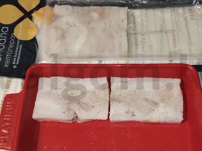 Geltonnugarė plekšnė, kepta po majonezo sluoksniu Žingsnis 2