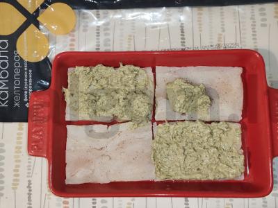 Geltonnugarė plekšnė, kepta po majonezo sluoksniu Žingsnis 3