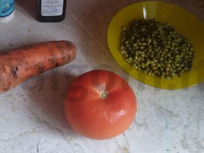 Salotos su daigintomis mung pupelėmis Žingsnis 1