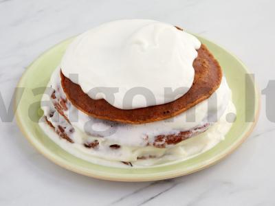 Braškinių tortas su kremu ant keptuvės Žingsnis 6