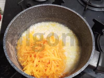 Kasha „Draugystė“ su moliūgu Žingsnis 4