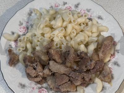 Makaronai su mėsa vakarienei Žingsnis 6