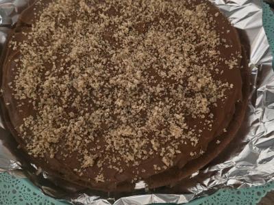 Šokoladinis tortas su vyšnių-jogurto įdaru Žingsnis 9