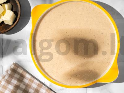 Kepta manų košė su kriaušėmis Žingsnis 6