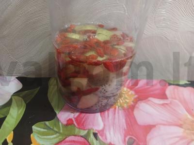 Smuzi su pitahaja, kriauše ir goji uogomis Žingsnis 3