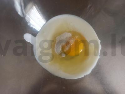 Ryškūs blynai su aviečių džemu Žingsnis 1