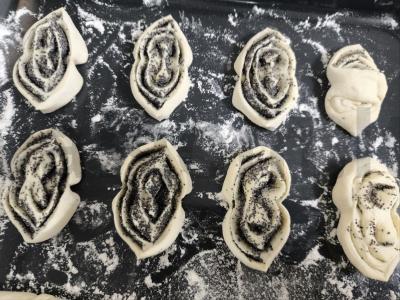 Sluoksniuotos bandelės su aguonomis Žingsnis 4