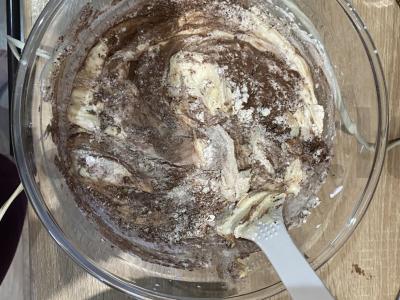 Šokoladinis tortas su vyšniomis Žingsnis 1