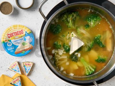 Grietinėlės sriuba su vištiena ir daržovėmis Žingsnis 4