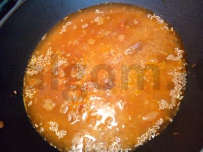 Rudųjų ryžių plovas su jautiena Žingsnis 7