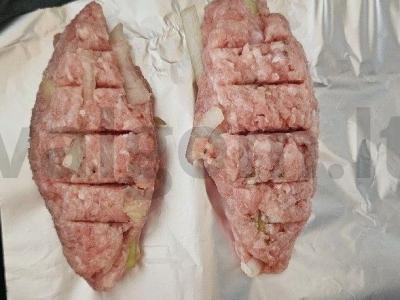 Lula kebabas su marinuotais svogūnais Žingsnis 6