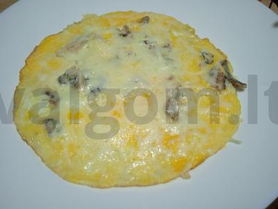 Omletas su putassu po sūriu Žingsnis 7