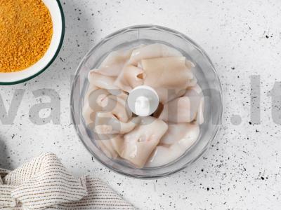 Kalmarų kotletai Žingsnis 1