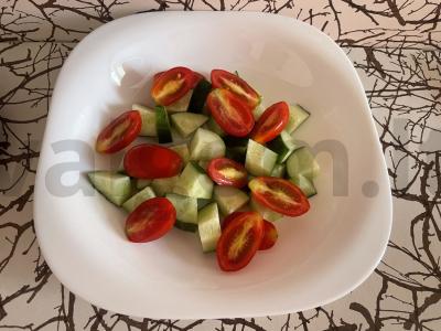 Vitaminų salotos Žingsnis 1