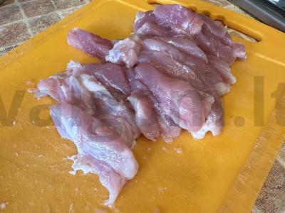 Funchosa su grybais ir kiauliena Žingsnis 1