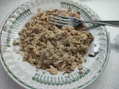 Salotas „Mimoza“ su sūriu ir morkomis Žingsnis 2