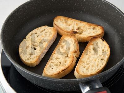 Bagetas su menkės kepenimis Žingsnis 2