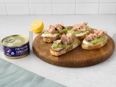 Bagetas su menkės kepenimis Žingsnis 5