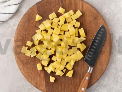 Moliūgų sriuba su kiauliena ir bulvėmis Žingsnis 5