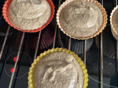 Žalios grikių keksiukai su kerobu Žingsnis 5