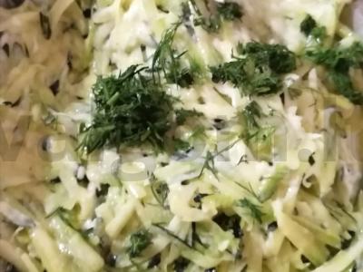 Cukinijų blynai su avižomis ant grotelių Žingsnis 3