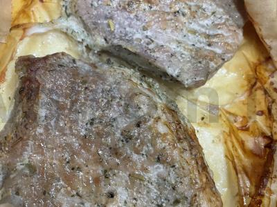 Kiaulienos kotletas su provanso žolelėmis pomidorų padaže Žingsnis 4