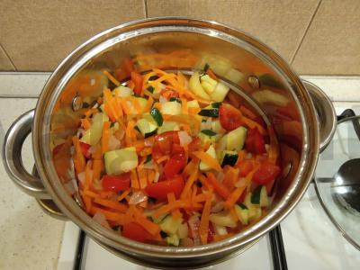 Vištienos šlaunelės terijaki padaže su ryžiais ir daržovėmis Žingsnis 11