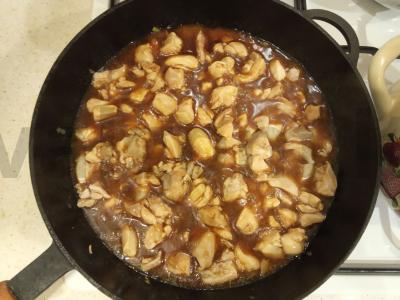 Vištienos šlaunelės terijaki padaže su ryžiais ir daržovėmis Žingsnis 13