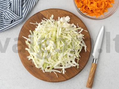 Kopūstų šarlotė Žingsnis 2