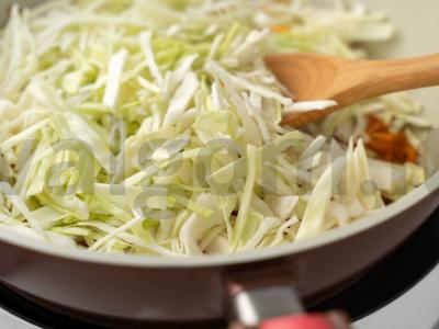 Kopūstų šarlotė Žingsnis 4